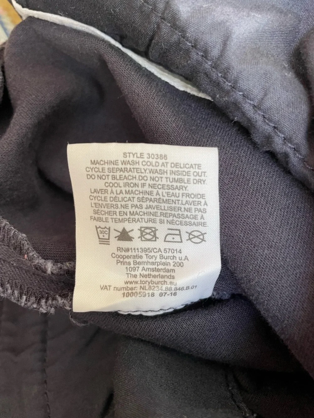 Tory Burch Riding Pants Women 32 Navy Skinny Ankle Zip Button Detail Stretch